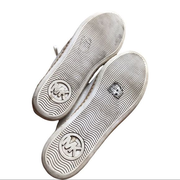 Michael Kors Kristy espadrilles White and Black Sneakers Size 9.5 canvas casual - Picture 9 of 9